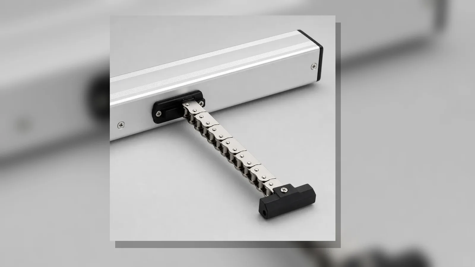 Bottom-hung window with actuator and separate restrictor